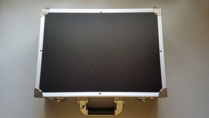 Ballkoffer Snooker silber schwarz